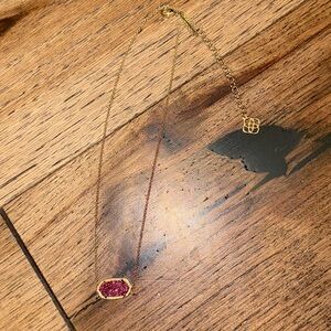 Kendra Scott Pink Stone Necklace